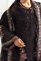 Maeia b - 3 Piece Unstitched Embroidered Chiffon Suit | MPC-25-104