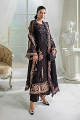 Maeia b - 3 Piece Unstitched Embroidered Chiffon Suit | MPC-25-104