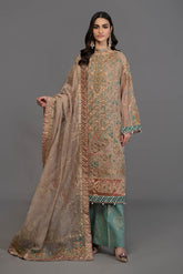 Suit Off White with Sea Green BDS-2507 D7