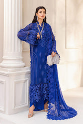 Maria b 3 Piece Unstitched Embroidered Chiffon Suit | MPC-25-103