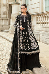 Maria b - 3 Piece Unstitched Embroidered Silk Suit