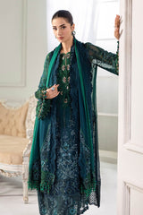 MARIA B - 3 Piece Unstitched Embroidered Chiffon Suit | MPC-25-106