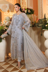 Maria b 3 Piece Unstitched Embroidered Chiffon Suit