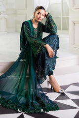 MARIA B - 3 Piece Unstitched Embroidered Chiffon Suit | MPC-25-106