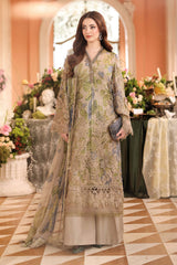 Maria b 3 Piece Unstitched Embroidered Chiffon Suit