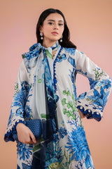 3 Piece Printed Lawn Suit | MPS-2510-B Mprint