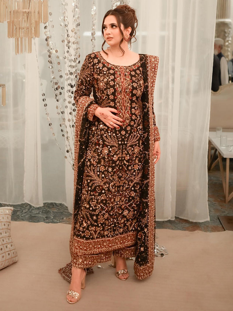 HARIS SHAKEEL - Black Floral