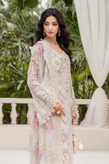 MARIA B - 3 Piece Unstitched Embroidered Chiffon Suit | MPC-25-101