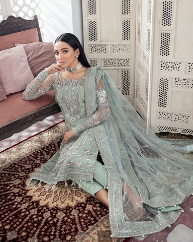 ZEBA EMBROIDERED NET 3-PIECE SUIT WS-21