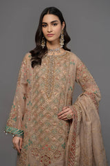 Suit Off White with Sea Green BDS-2507 D7