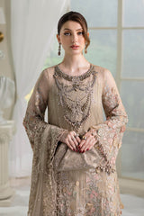 Maria b 3 Piece Unstitched Embroidered Chiffon Suit | MPC-25-107