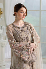 Maria b 3 Piece Unstitched Embroidered Chiffon Suit | MPC-25-107