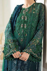 MARIA B - 3 Piece Unstitched Embroidered Chiffon Suit | MPC-25-106