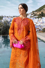 3 Piece Unstitched Embroidered Lawn Suit | D-2505-B