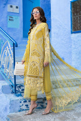 3 Piece Unstitched Embroidered Lawn Suit | D-2A