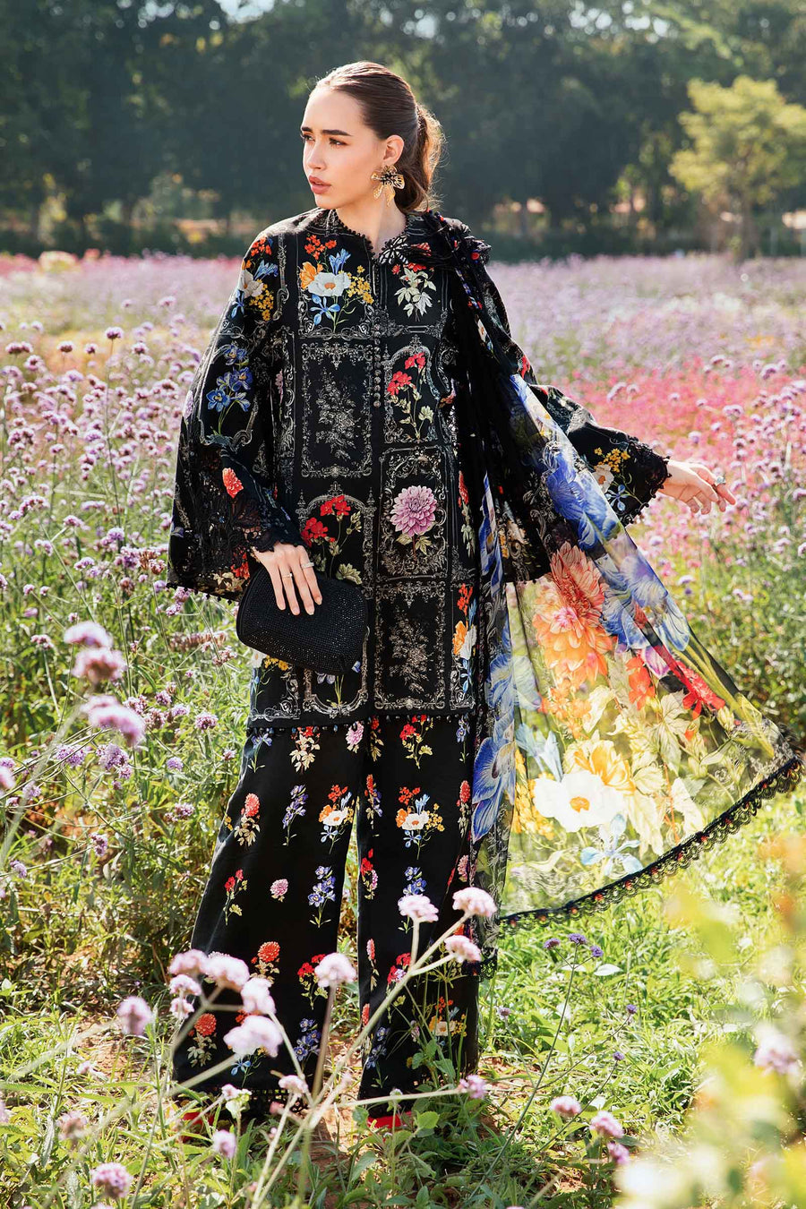 3 Piece Unstitched Printed Lawn Suit | MPRINT - 2511-B