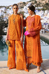 3 Piece Unstitched Embroidered Lawn Suit | D-2505-B