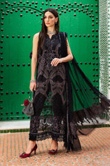 3 Piece Unstitched Embroidered Lawn Suit | D-12B