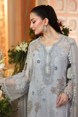 Maria b 3 Piece Unstitched Embroidered Chiffon Suit
