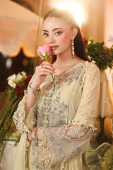Maria b 3 Piece Unstitched Embroidered Chiffon Suit