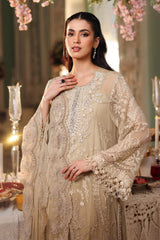 MARIA B | 3 Piece Unstitched Embroidered Chiffon Suit