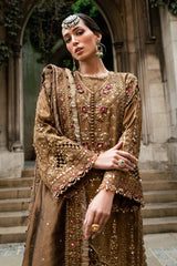 Maria b - 3 Piece Unstitched Embroidered Silk Suit