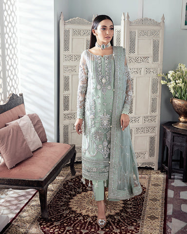 ZEBA EMBROIDERED NET 3-PIECE SUIT WS-21