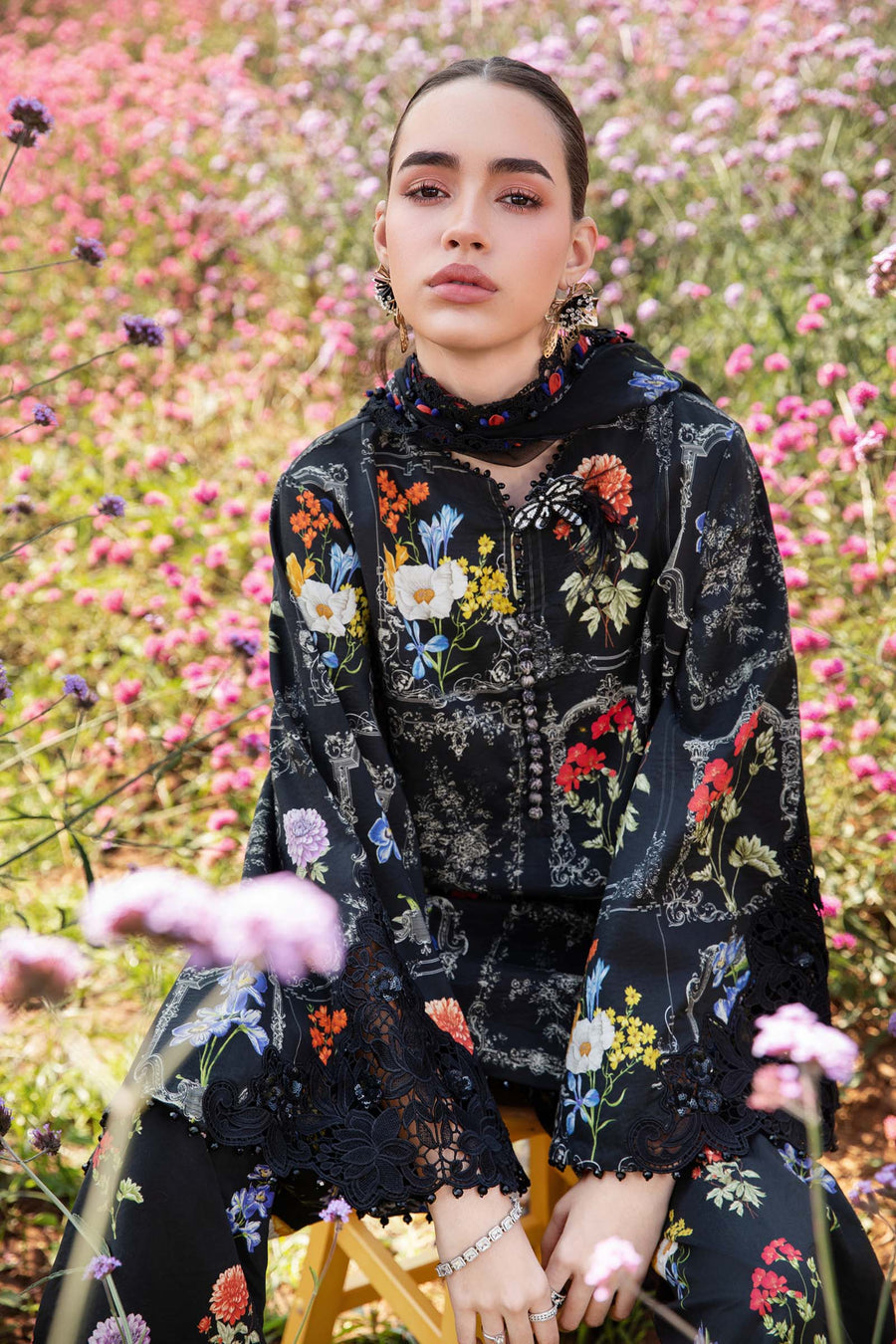 3 Piece Unstitched Printed Lawn Suit | MPRINT - 2511-B