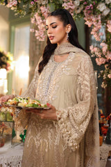 MARIA B | 3 Piece Unstitched Embroidered Chiffon Suit