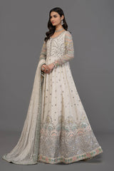 Suit Pearl White and Peach Silver BDS-2502 D2