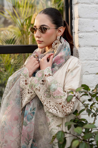 3 Piece Embroidered Lawn Suit | DW-EF25-47